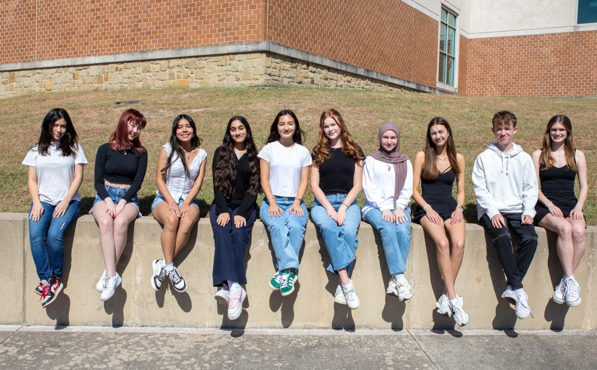 2024-2025 STAFF. Sky Green, Renee Crotty, Lourdes Hernandez, Aisha Rashid, Julia Bychowski, Katherine Dale, Dana Zohny, Indie Whitaker, Mary Bahrami, Sterling Goodwin