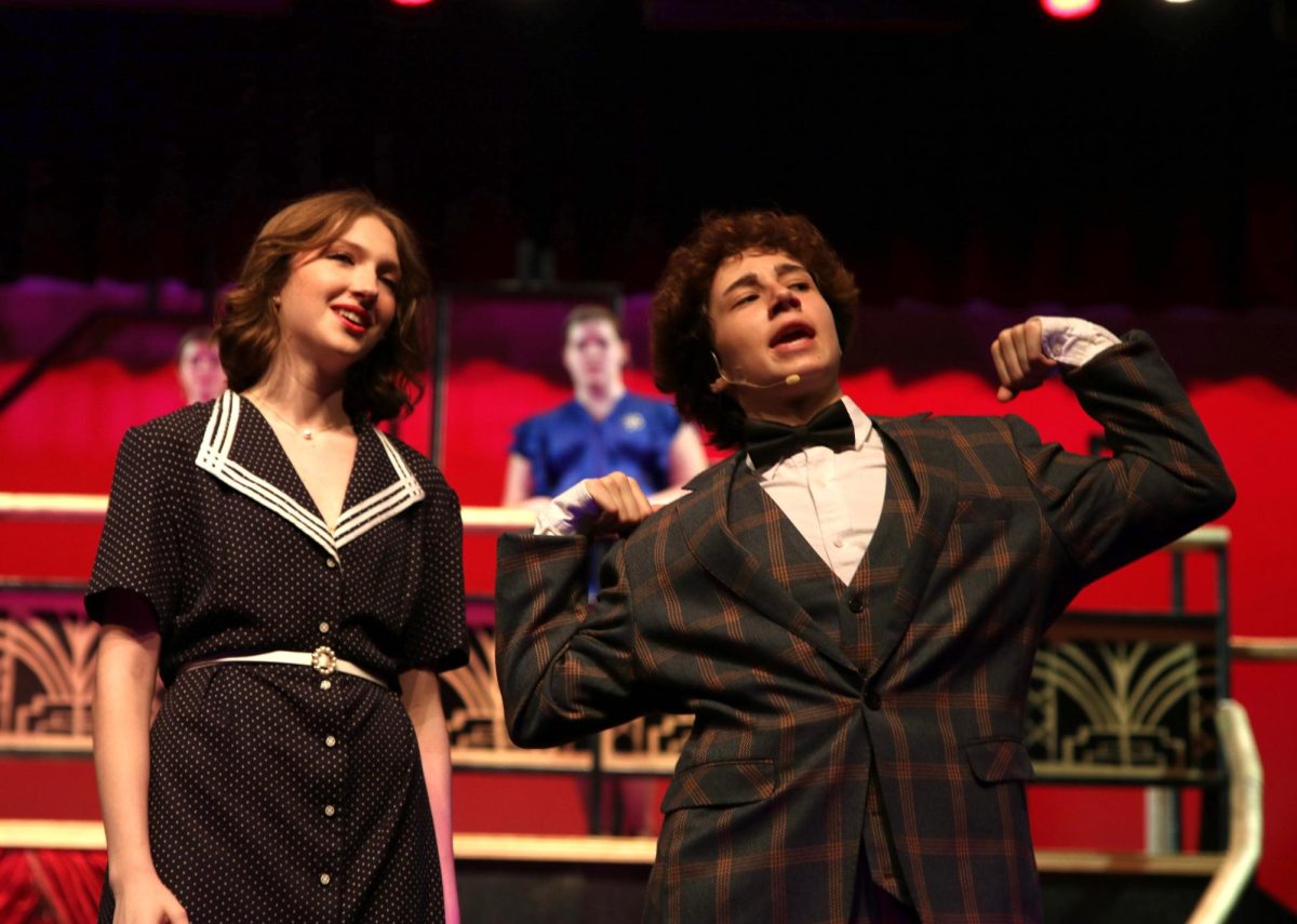 Playing Amos Hart, senior Max Hunter rehearses the week before "Chicago"'s debut.